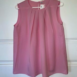 UNIQLO sleeveless top, pink, never worn - still with tags. Size Large